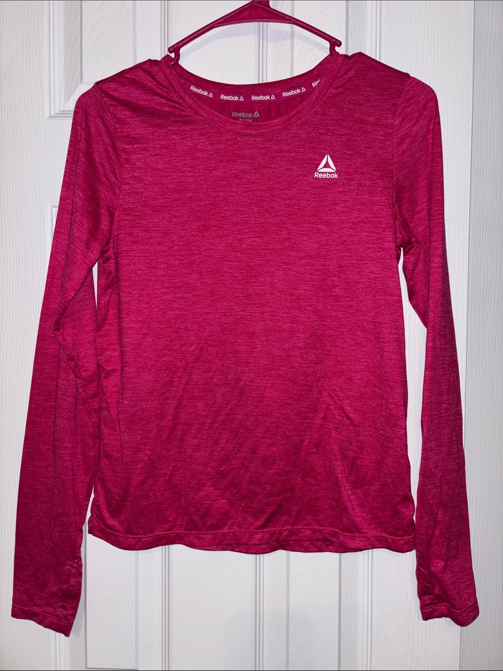 Reebok Long Sleeve Performance Top - Raspberry